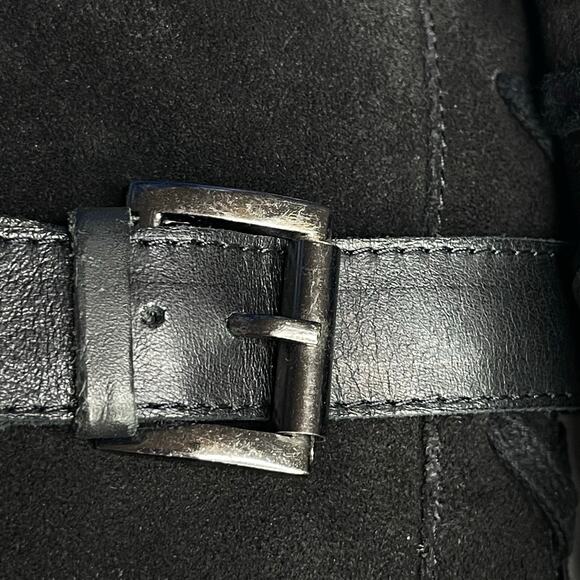 Vintage Foundry Co womens Naomi Tall Boots size 8 New  Black Suede Lace Up - Picture 13 of 13